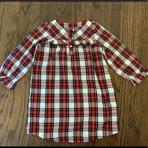 Crewcuts - girls flannel tartan nightgown